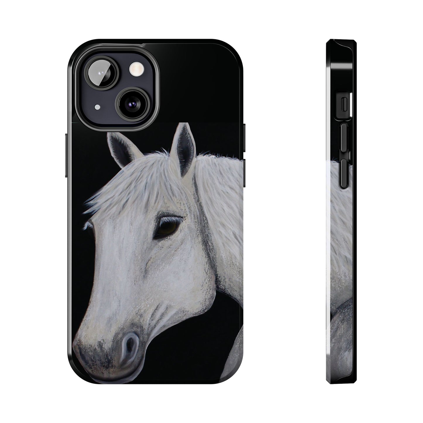 Tough Phone Case - Original art phone case - Slim phone case - Equestrian Art phone case - Ghost Horse Phone case