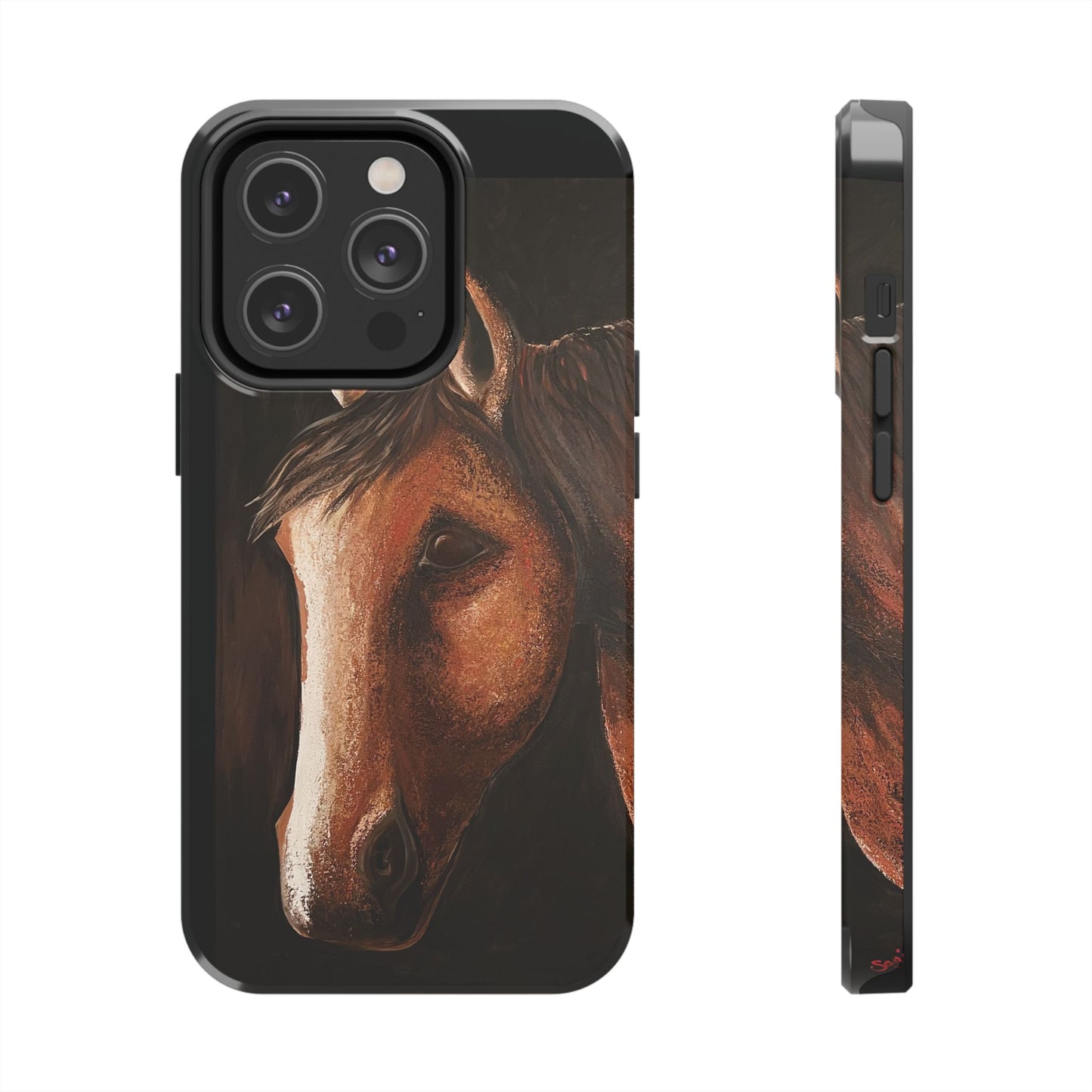 Tough Phone Case - Original art phone case - Slim phone case - Equestrian Art phone case - Spirit