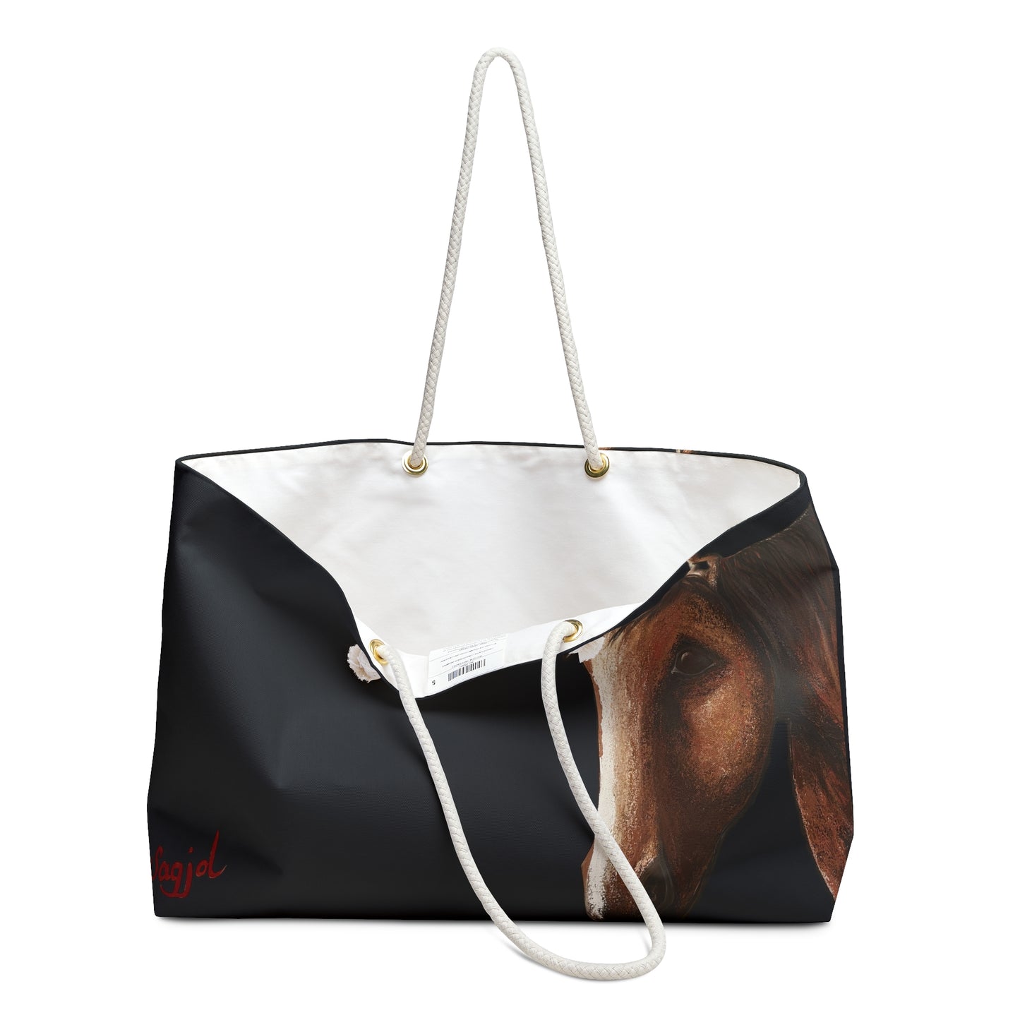 Horse Weekender Bag - Equestrian Tote bag- Spirit Tote - Horse canvass bag - Canvas Tote -Horse lover Tote - Spirit